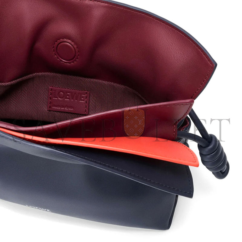 L0ew* MINI NAPPA CALFSKIN LAYERED FLAMENCO CLUTCH A411FC2XAY-0223 (23.9*18*9cm)